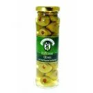 Hellriegel Raffinesse grüne Oliven mit Paprikapaste 240ml